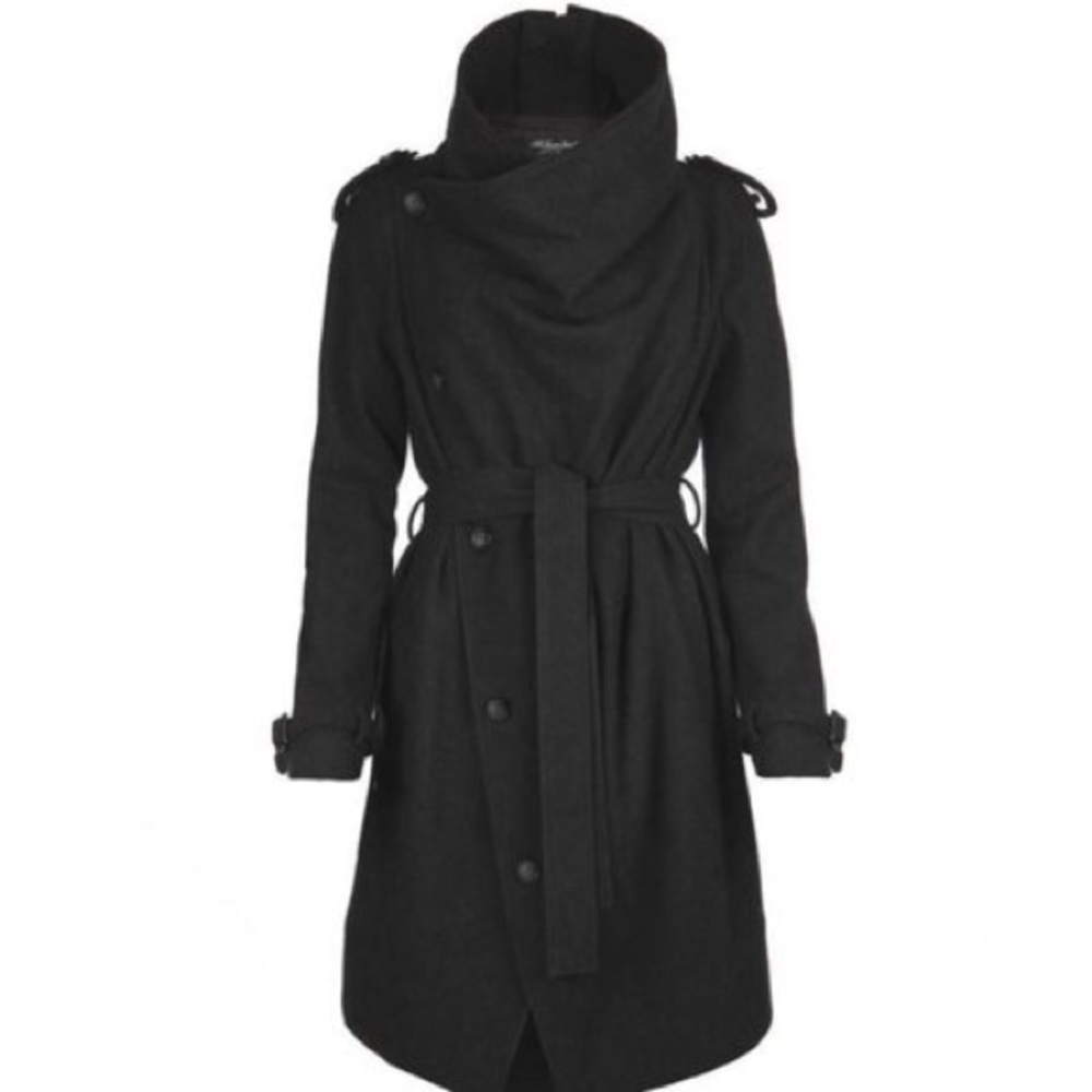 All Saints Nahara wool trench coat
